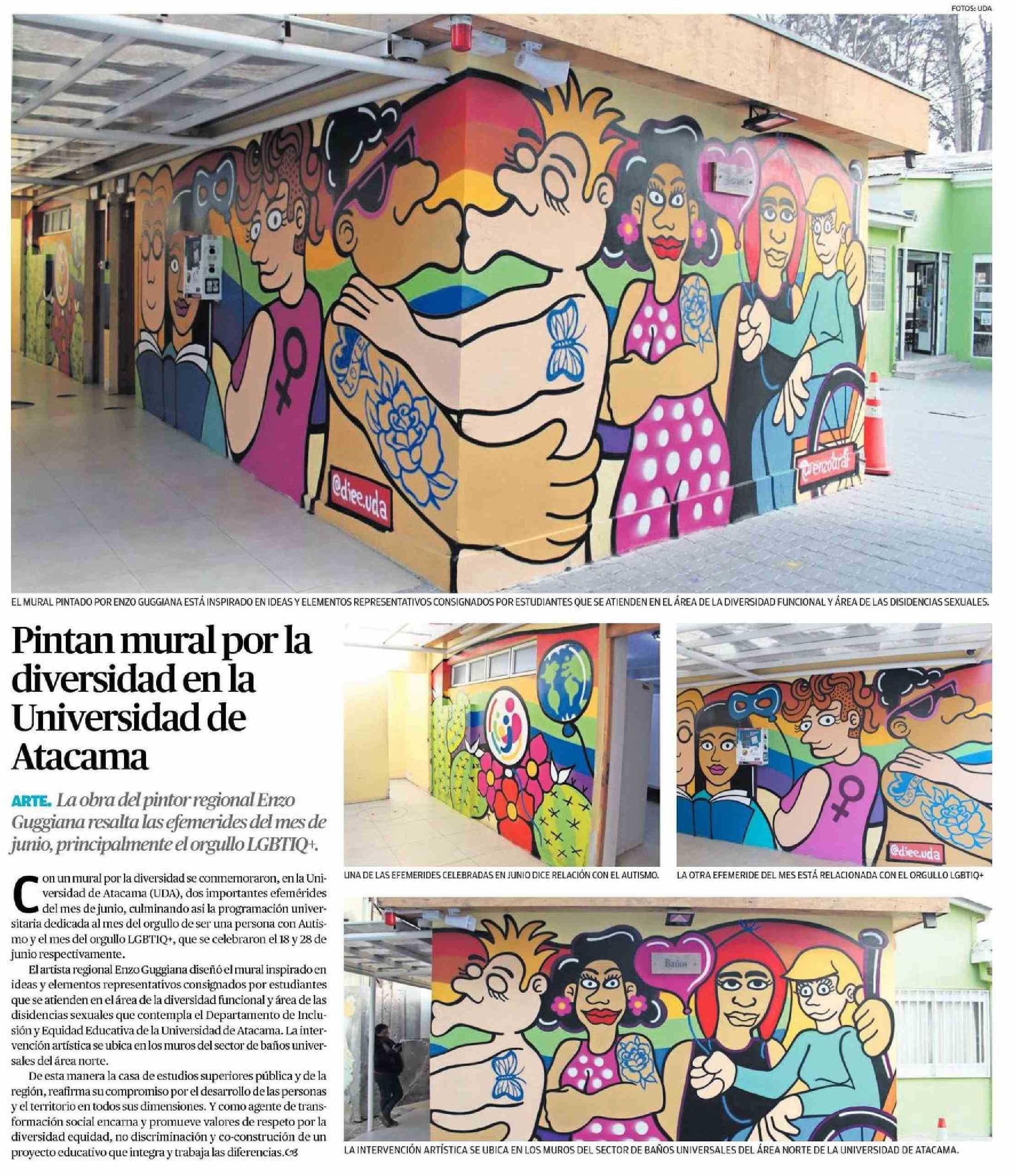 presentan mural participativo en unjbg - Noticias - Universidad